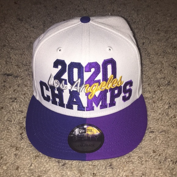 Lids lakers championship hat Clearance
